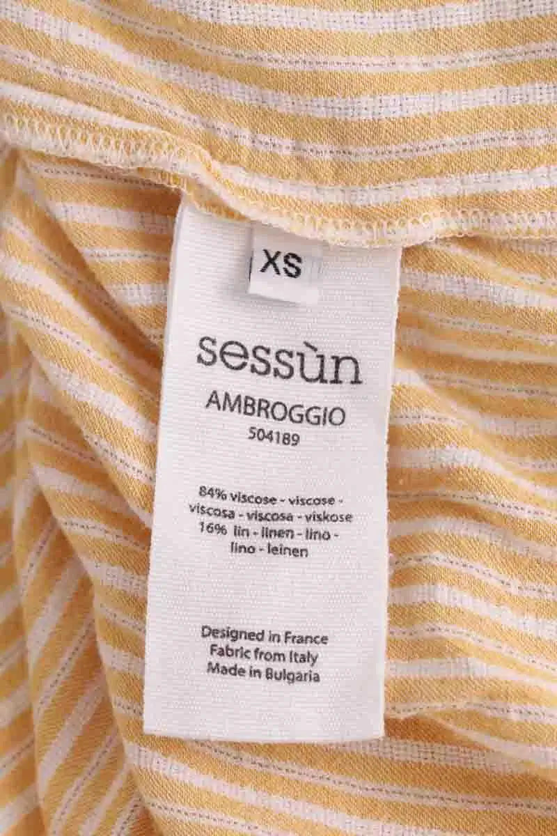 Chemise Sessun Jaune en Viscose