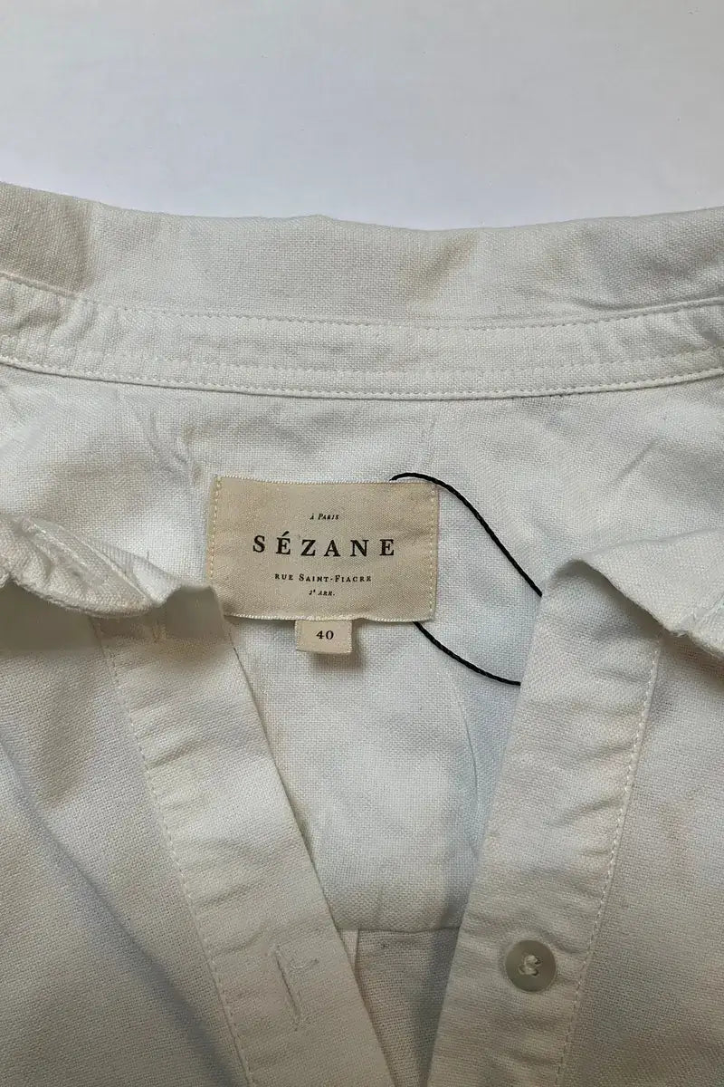Chemise Sézane Blanc en Coton