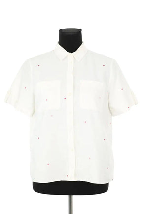 Chemise Sézane Blanc en Coton, taille XS - Seconde Main