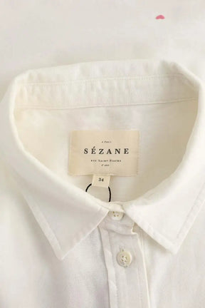Chemise Sézane Blanc en Coton