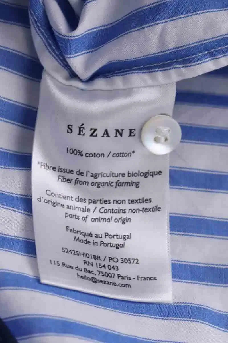 Chemise Sézane Blanc en Coton