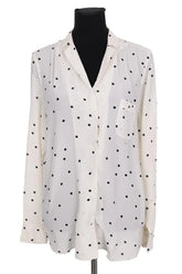 Chemise Sézane Blanc en Soie, taille L - Seconde Main