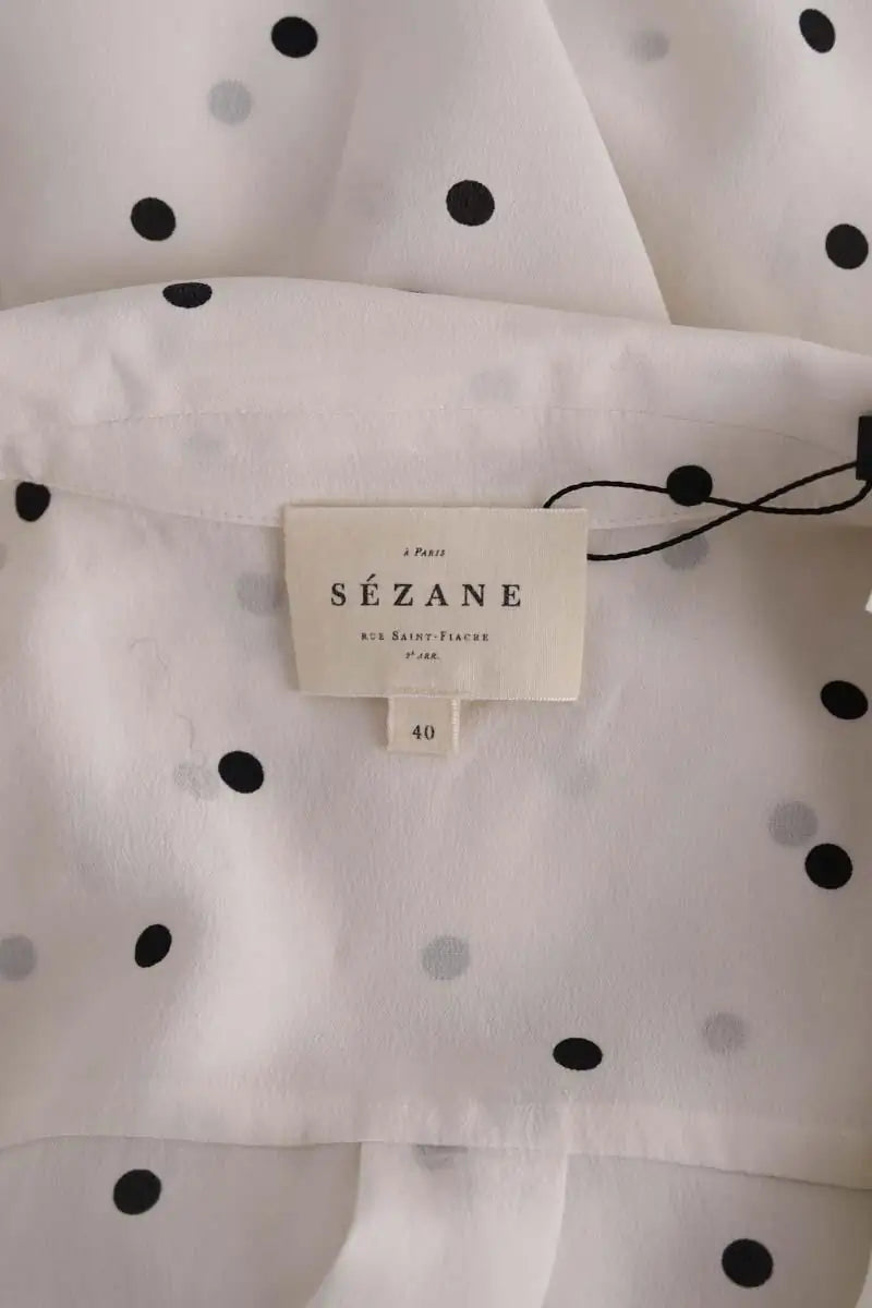 Chemise Sézane Blanc en Soie