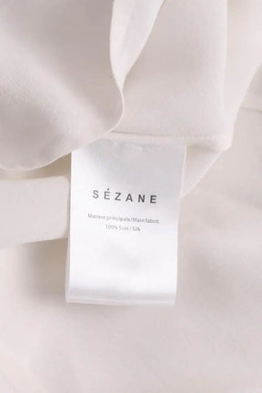 Chemise Sézane Blanc en Soie