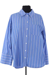 Chemise Sézane Bleu en Coton, taille S - Seconde Main