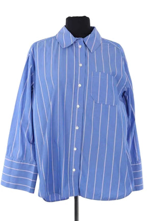 Chemise Sézane Bleu en Coton, taille S - Seconde Main