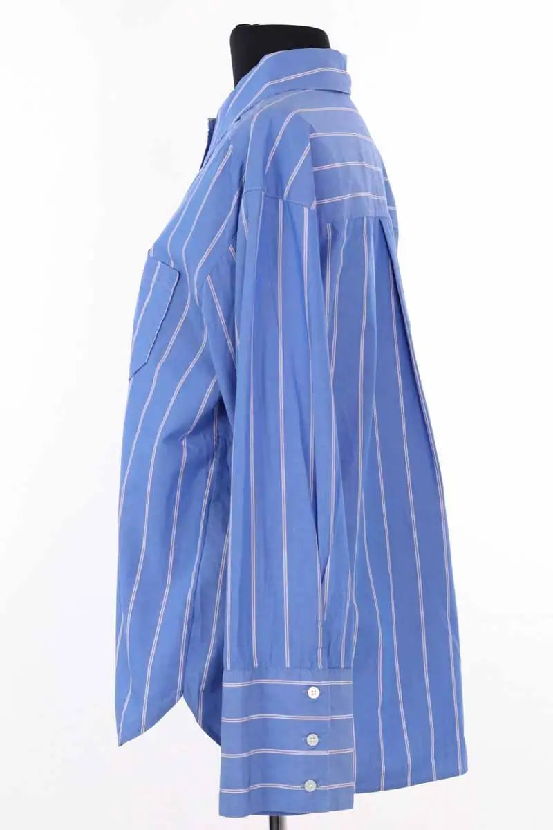 Chemise Sézane Bleu en Coton