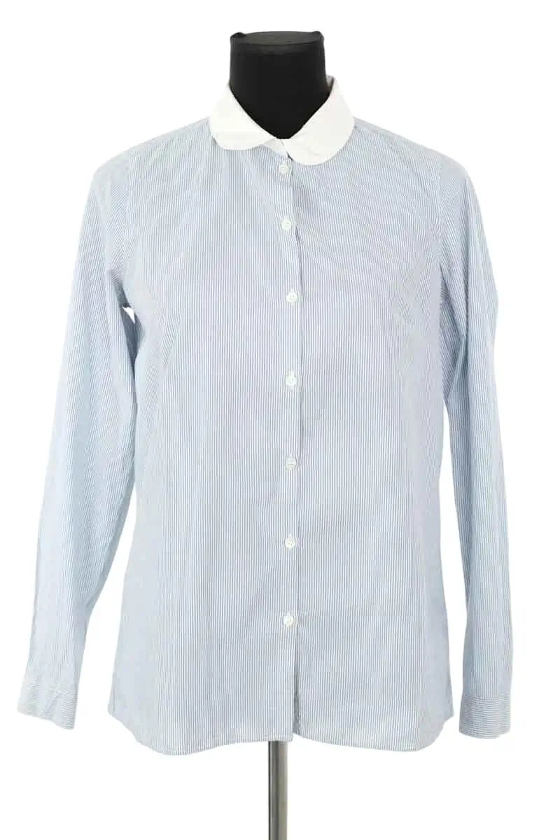 Chemise Sézane Bleu en Coton, taille S - Seconde Main