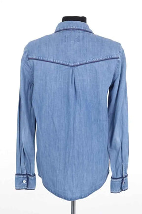 Chemise Sézane Bleu en Coton