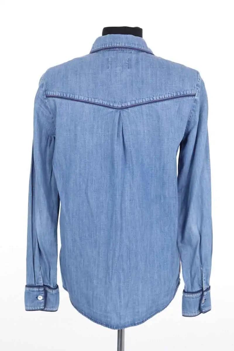 Chemise Sézane Bleu en Coton