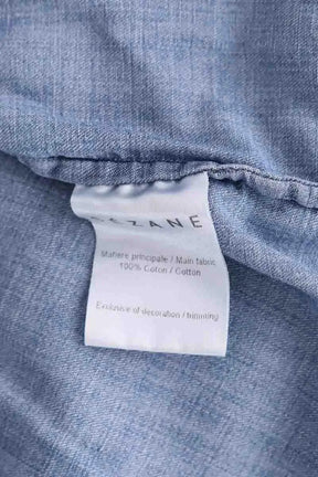 Chemise Sézane Bleu en Coton