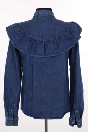 Chemise Sézane Bleu en Coton