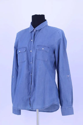 Chemise Sézane Bleu en Coton