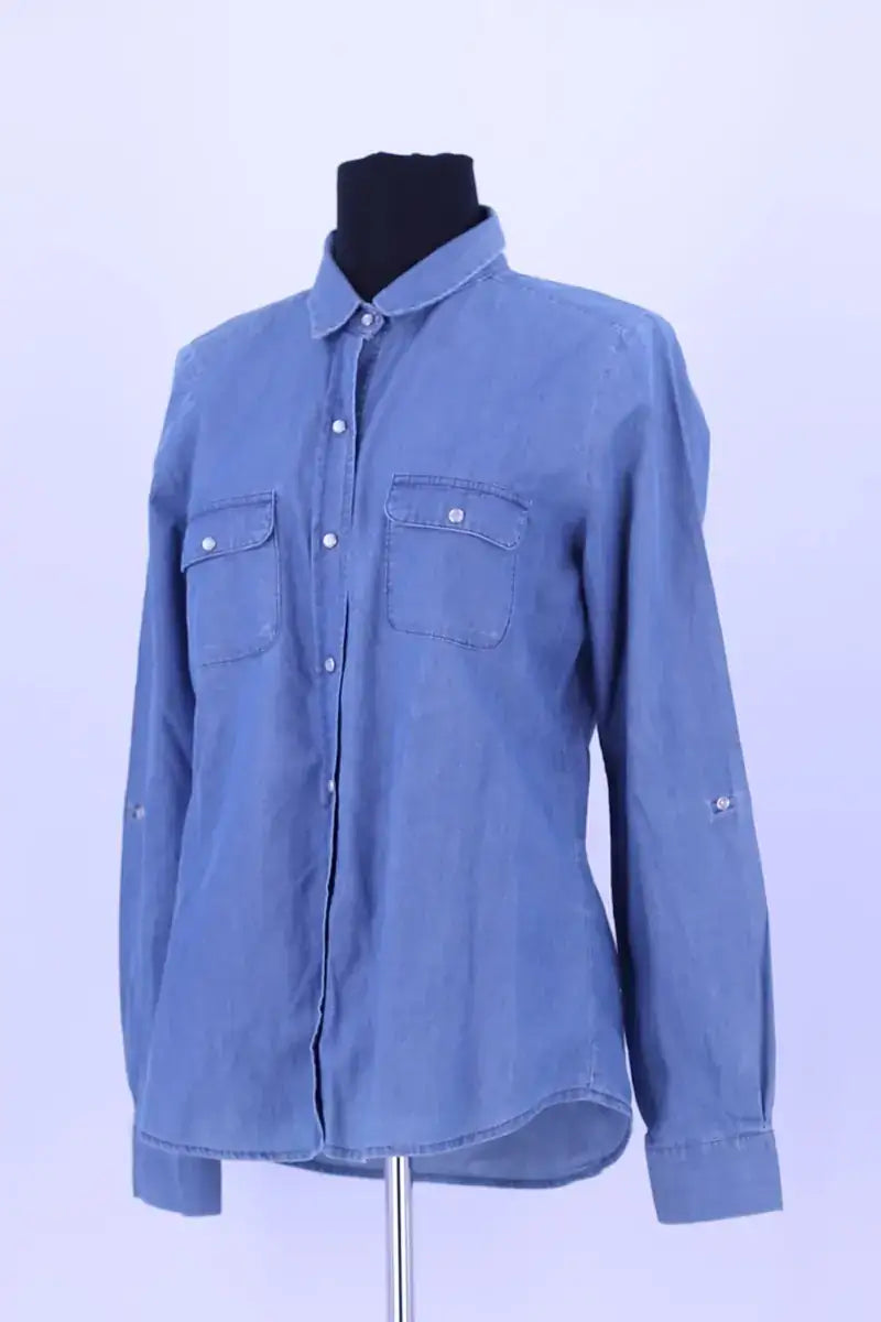 Chemise Sézane Bleu en Coton