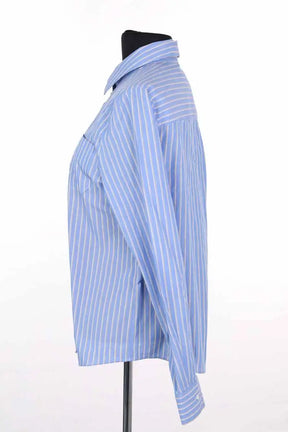 Chemise Sézane Bleu en Coton