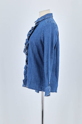 Chemise Sézane Bleu en Coton