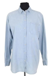 Chemise Sézane Bleu en Coton, taille XS - Seconde Main
