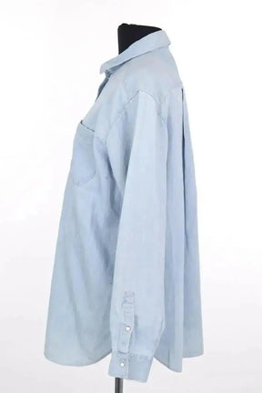 Chemise Sézane Bleu en Coton