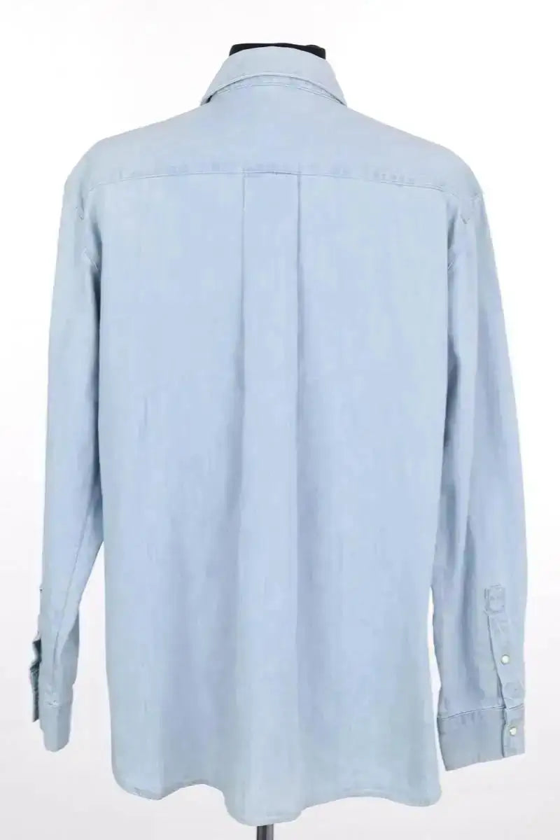 Chemise Sézane Bleu en Coton
