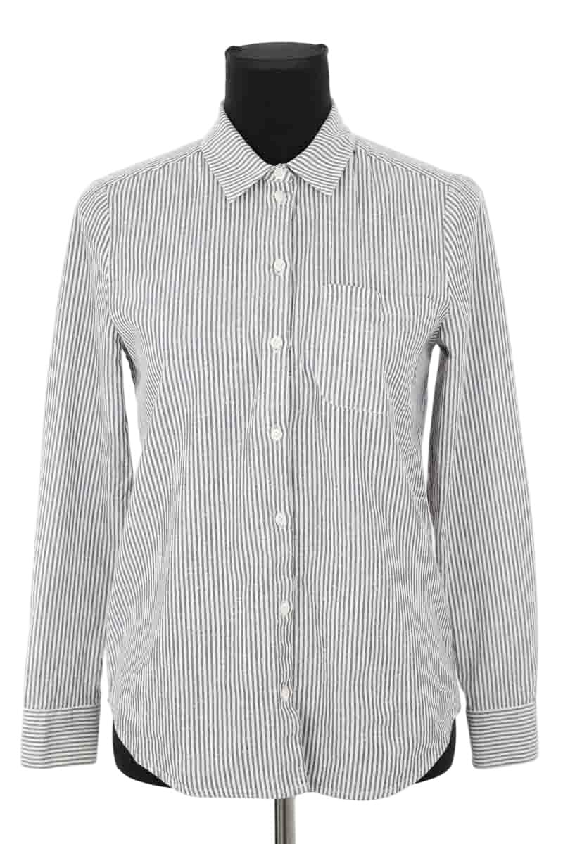 Chemise Sézane Bleu en Coton, taille XS - Seconde Main