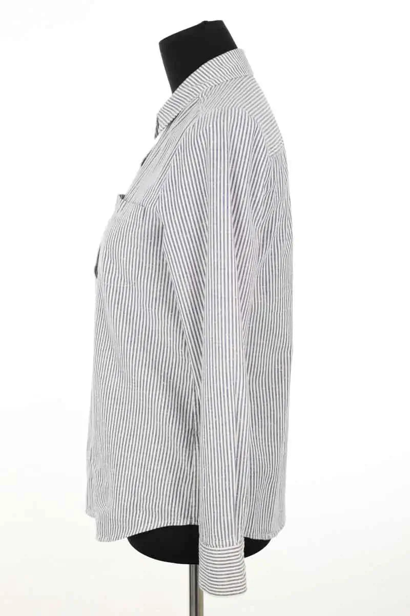 Chemise Sézane Bleu en Coton