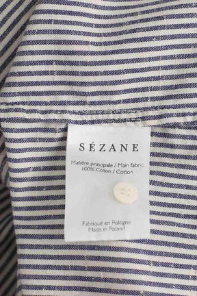Chemise Sézane Bleu en Coton