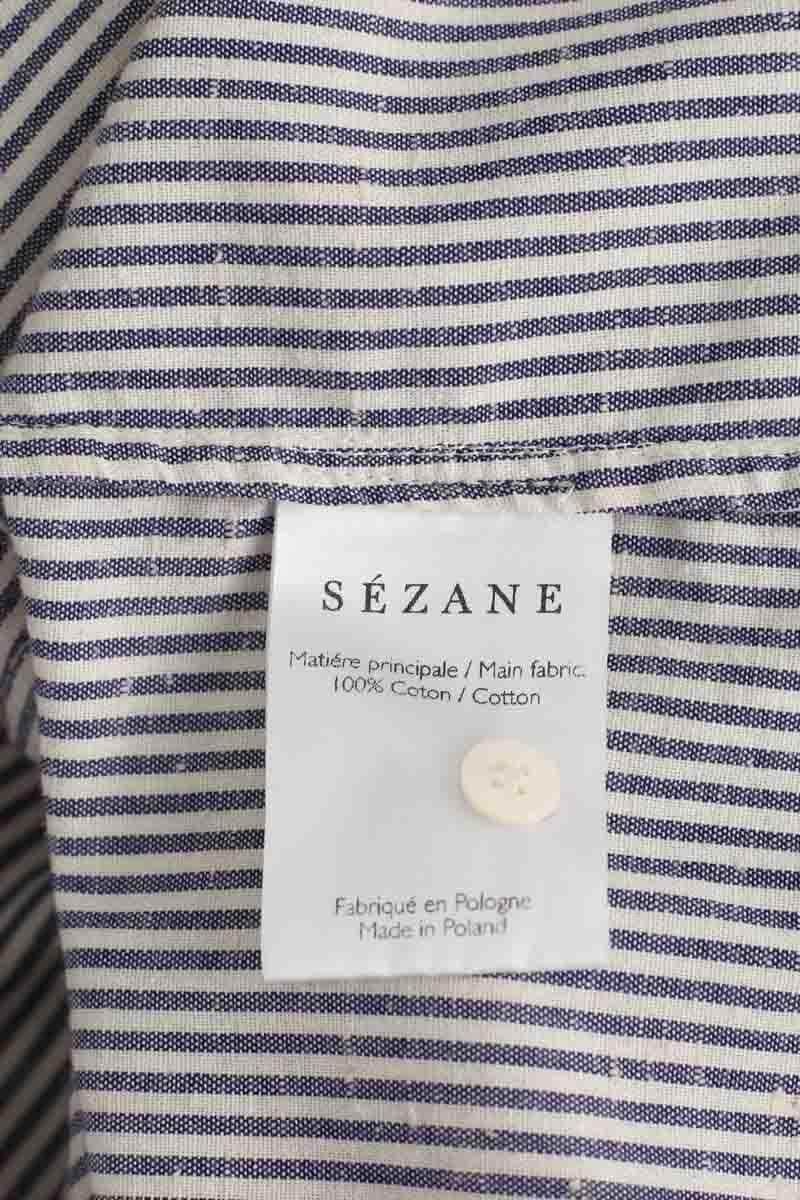 Chemise Sézane Bleu en Coton