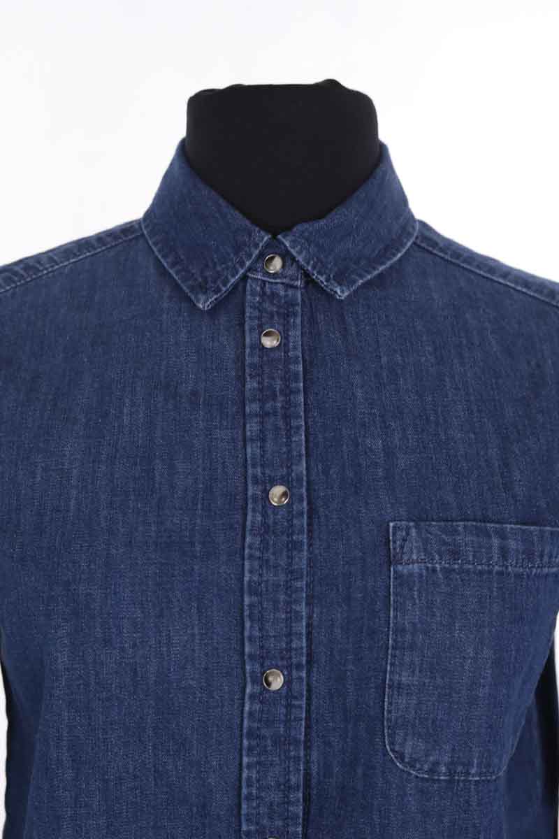Chemise Sézane Bleu en Coton