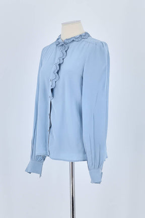 Chemise Sézane Bleu en Soie