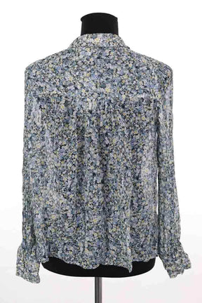Chemise Sézane Bleu en Viscose