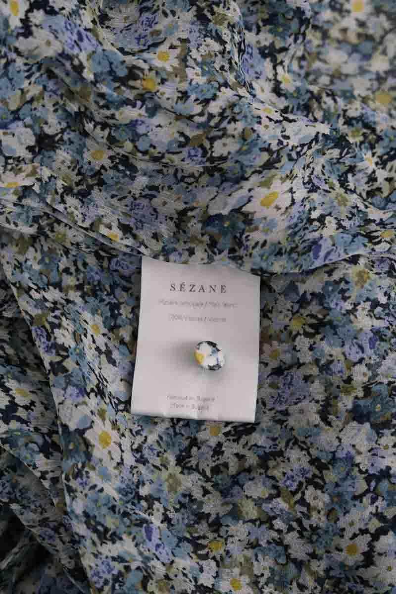 Chemise Sézane Bleu en Viscose