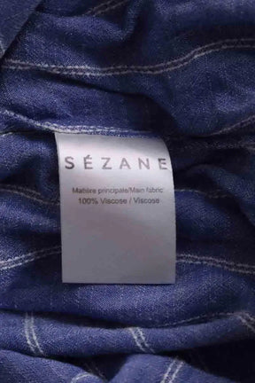 Chemise Sézane Bleu en Viscose