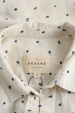Chemise Sézane Ecru en Coton