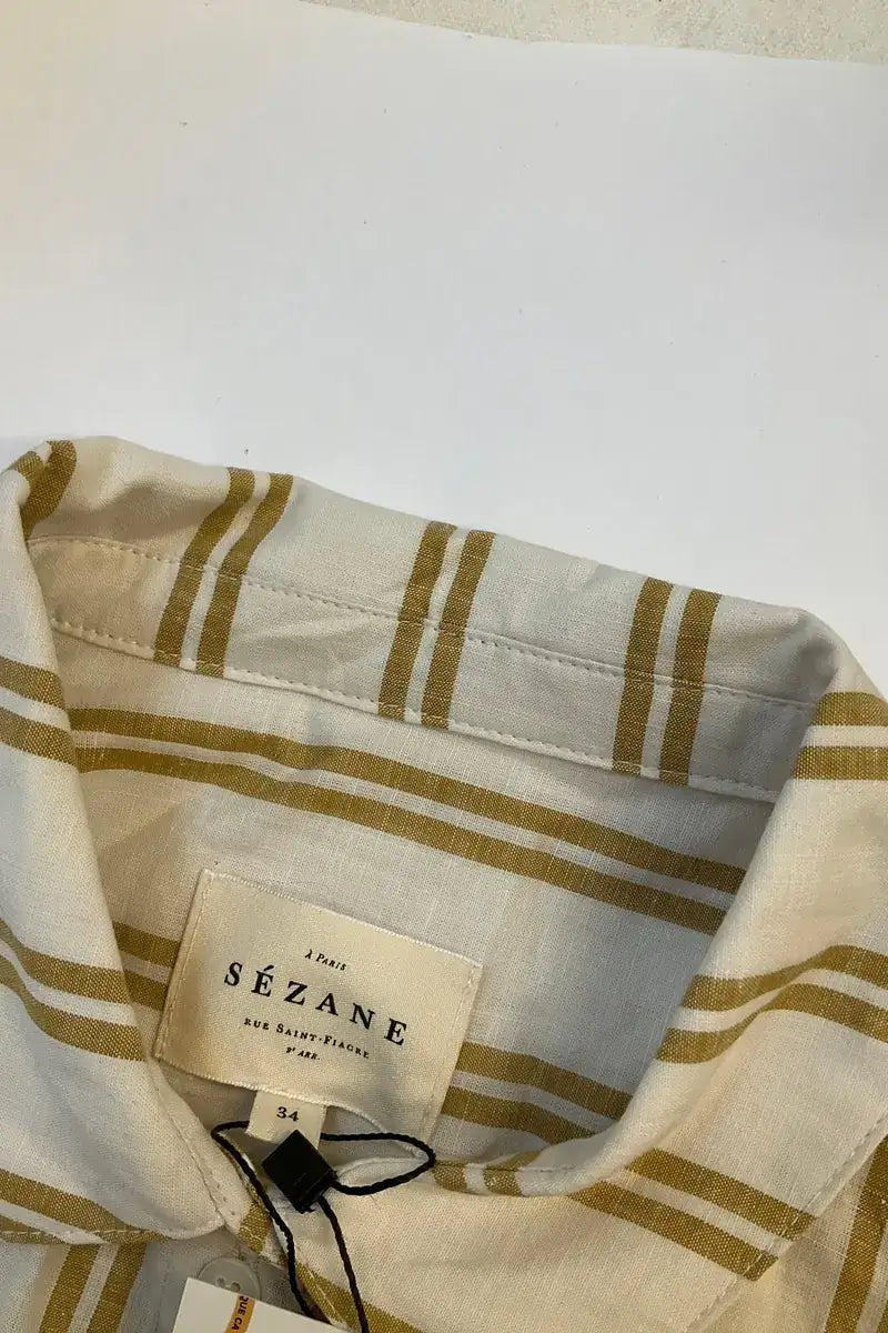 Chemise Sézane Ecru en Coton
