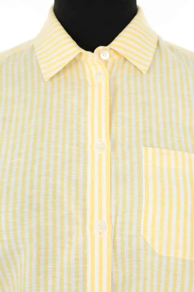 Chemise Sézane Jaune en Lin