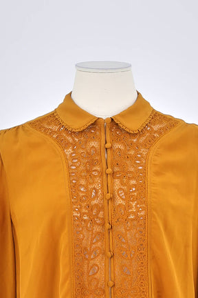 Chemise Sézane Jaune en Viscose