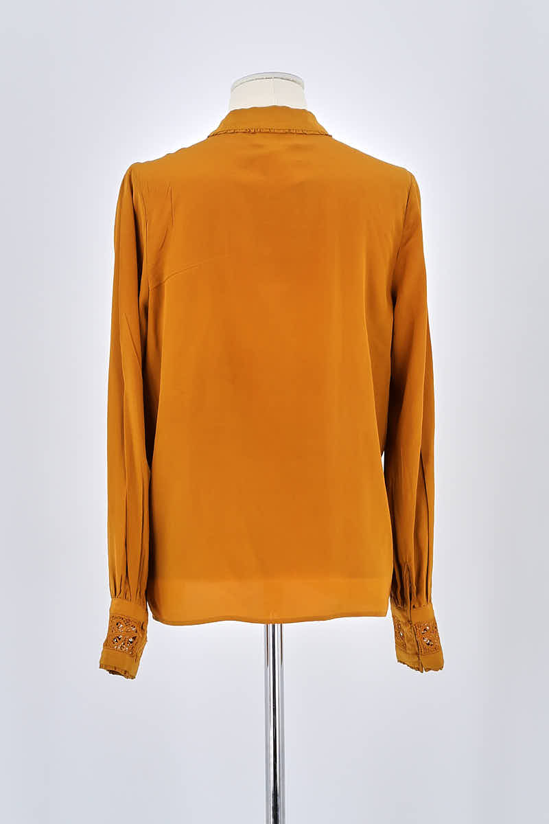 Chemise Sézane Jaune en Viscose