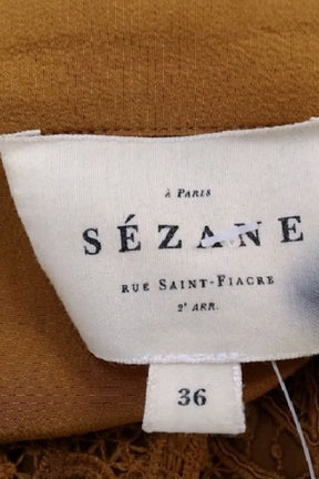 Chemise Sézane Jaune en Viscose