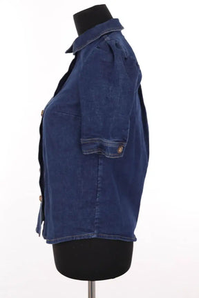 Chemise Sézane Kendall denim Bleu en Coton