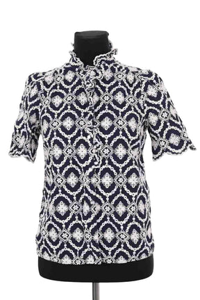 Chemise Sézane Marine en Coton, taille S - Seconde Main