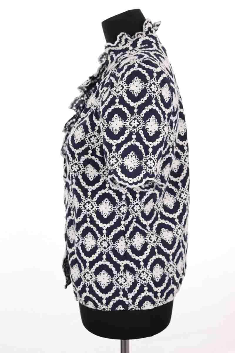 Chemise Sézane Marine en Coton