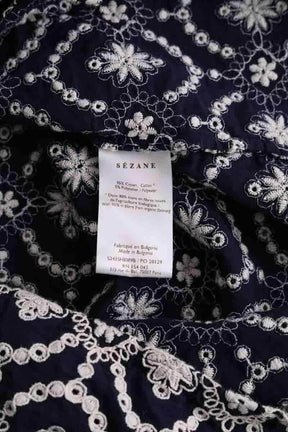 Chemise Sézane Marine en Coton