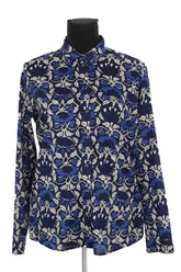 Chemise Sézane Marine en Coton, taille S - Seconde Main