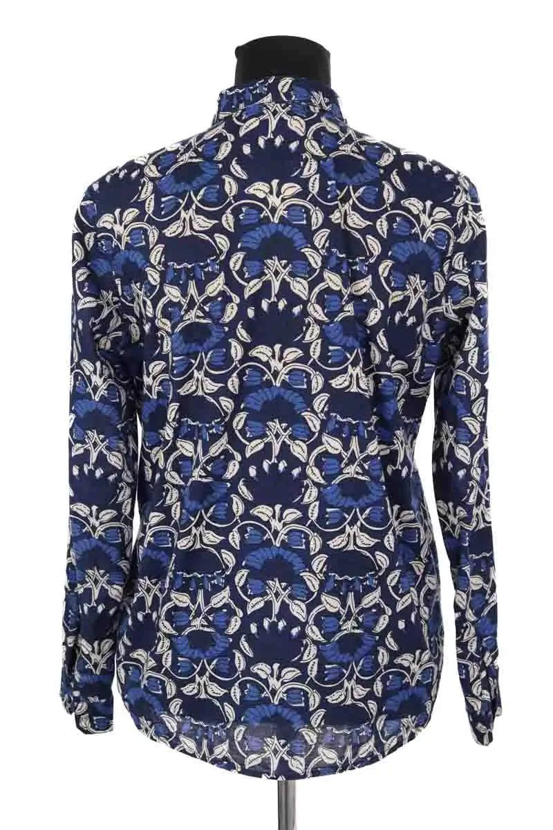 Chemise Sézane Marine en Coton