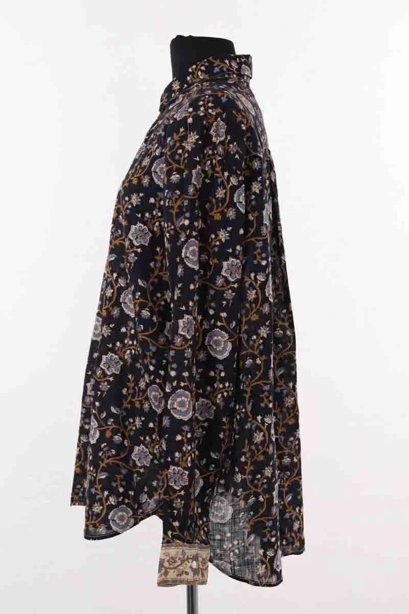Chemise Sézane Marine en Coton