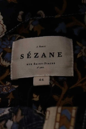 Chemise Sézane Marine en Coton