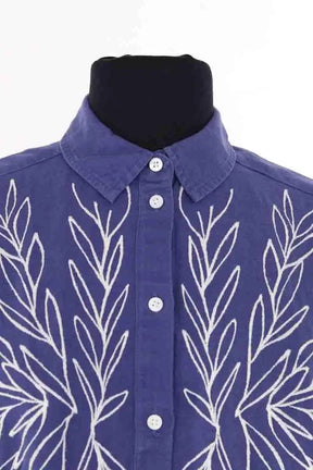 Chemise Sézane Maxy -Sézane x Roberto Ruspoli  Bleu en Coton