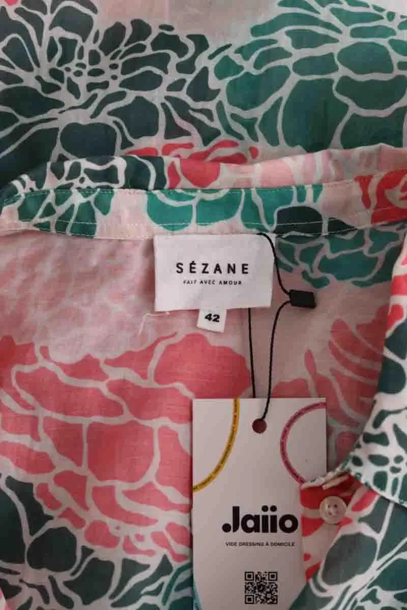 Chemise Sézane Rose en Coton