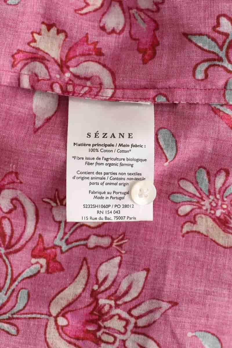 Chemise Sézane Rose en Coton