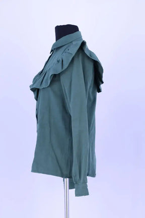 Chemise Sézane Vert en Coton
